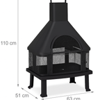 BlackForge Aurora 360° Outdoor Chimney Fireplace